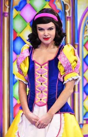 The cast of Snow White and the Seven Dwarves at Birmingham Hippodrome