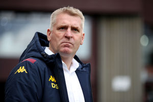 Aston Villa's manager Dean Smith