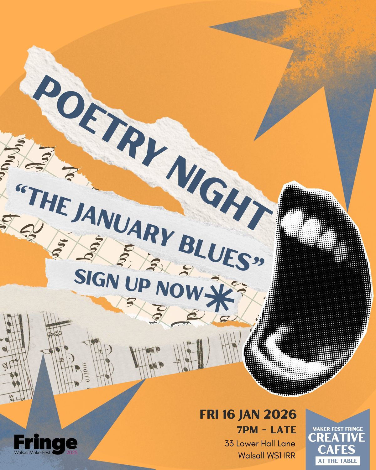 The January Blues - Walsall poetry night The January Blues - Walsall poetry night