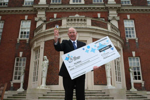 Vic Eden and his £1m cheque