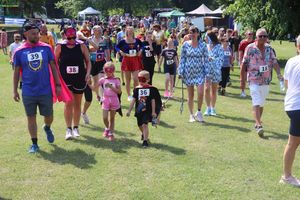 More than 200 people attended on the day to cheer on the runners and enjoy the sunshine